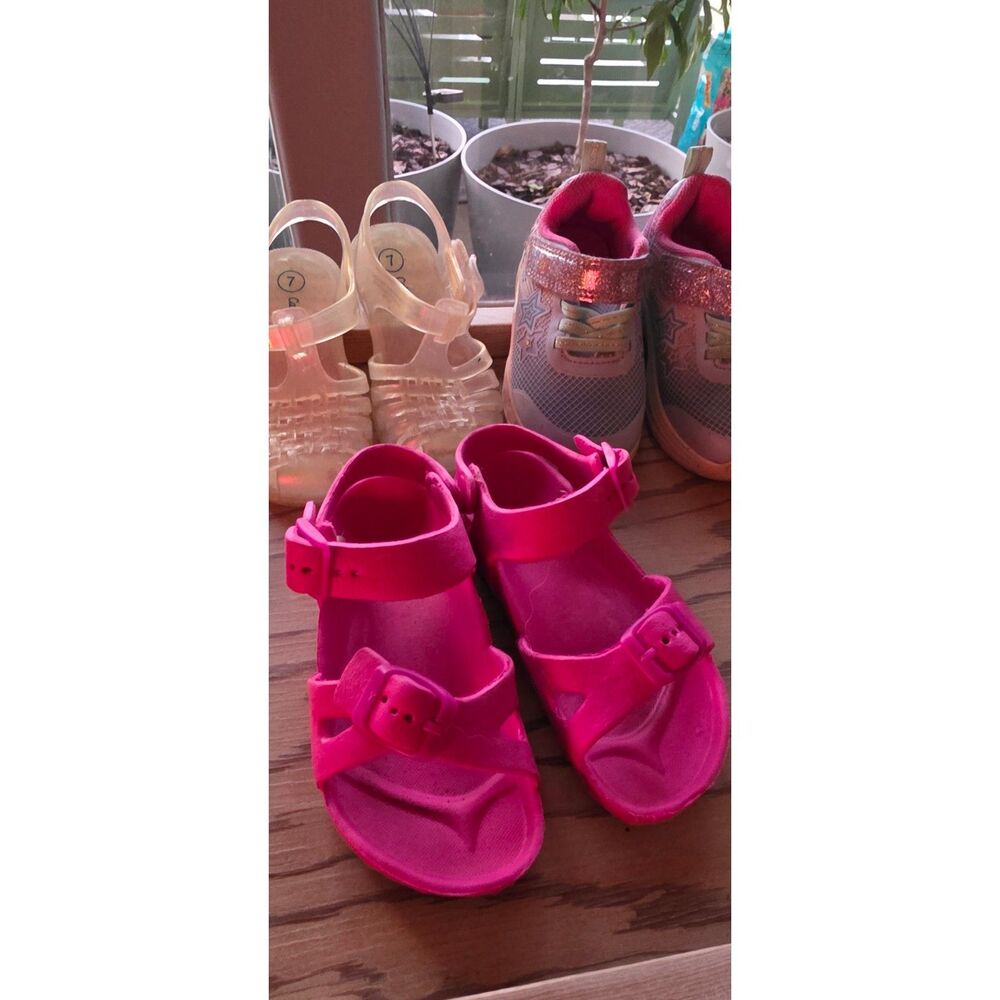 Toddler Girl Size 7 / 7-8 Shoe Bundle (3 Pairs)